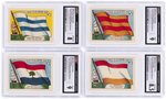 1961 FLEER PIRATES BOLD COMPLETE CARD SET PLUS NEAR STICKER SET CGC GRADED.