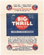 1934 GOUDEY BIG THRILL CHEWING GUM BOOKLETS RARE WRAPPER WITH BUCK ROGERS.