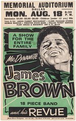 JAMES BROWN DALLAS, TEXAS 1969 CONCERT POSTER.