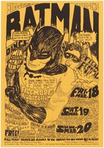 BILL GRAHAM "BATMAN" FILLMORE AUDITORIUM 1966 CONCERT POSTER BG-2-RP-3.