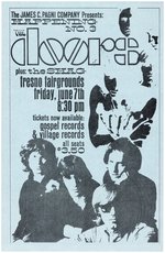 THE DOORS FRESNO, CALIFORNIA 1968 CONCERT HANDBILL.