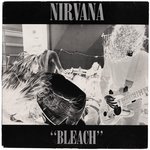 NIRVANA BLEACH LP 1989 BLACK COVER & RED VINYL ORIGINAL AUSTRALIAN WATERFRONT RECORDS.