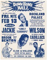 JACKIE WILSON, THE CADILLACS HARLEM, NEW YORK 1959 CONCERT HANDBILL.