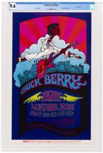 CHUCK BERRY 1969 SAN FRANCISCO, CA BILL GRAHAM CONCERT POSTER BG-193-OP1 CGC GRADED 9.6 NM+.