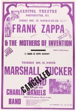 FRANK ZAPPA & MOTHERS OF INVENTION 1974 CAPITOL THEATER PORTCHESTER, NEW YORK CONCERT POSTER.