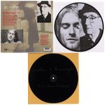 NIRVANA KURT COBAIN & WILLIAM S. BURROUGHS 10" PICTURE DISC & TEST PRESSING.