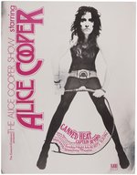 "THE ALICE COOPER SHOW" PHOENIX, ARIZONA 1972 FOIL CONCERT POSTER.