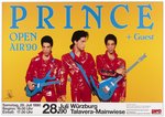 PRINCE LIVE IN WURZBURG, GERMANY 1990 CONCERT POSTER.