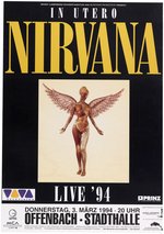 NIRVANA CANCELLED OFFENBACH, GERMANY 1994 CONCERT POSTER.