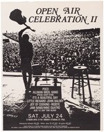 POCO, ALLMAN BROTHERS BAND & LITTLE RICHARD OPEN AIR CELEBRATION II, MINNESOTA 1971 CONCERT POSTER.