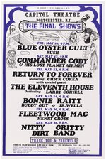 BLUE OYSTER CULT & FLEETWOOD MAC CAPITOL THEATRE NEW YORK  1975 CONCERT POSTER.