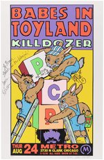 BABES IN TOYLAND 1990s COLLECTION OF SIX GRUNGE CONCERT POSTER COLLECTION INC. SIGNED KOZIK.