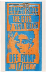 7 YEAR BITCH GRUNGE RIOT GRRRL 1990s CONCERT POSTER COLLECTION OF NINE INC. THE GITS.