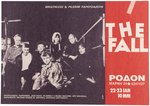 THE FALL ATHENS, GREECE 1988 CONCERT POSTER.