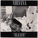 NIRVANA BLEACH LP 1989 BLACK COVER & BLUE VINYL ORIGINAL AUSTRALIAN WATERFRONT RECORDS.