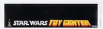 STAR WARS TOY CENTER (1978) SHELF TALKER/POINT-OF-PURCHASE DISPLAY AFA 85 NM+.