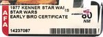 STAR WARS (1977) - EARLY BIRD CERTIFICATE PACKAGE AFA 80 NM.