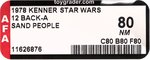 STAR WARS (1978) - SAND PEOPLE (TUSKEN RAIDER) 12 BACK-A AFA 80 NM.