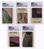 1966 TOPPS BATMAN COLOR PHOTOS/BAT LAFFS COMPLETE CARD SET CGC GRADED.