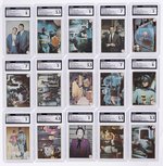 1966 TOPPS BATMAN COLOR PHOTOS/BAT LAFFS COMPLETE CARD SET CGC GRADED.