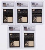 1966 A&BC (NETHERLANDS ISSUE) BATMAN "RIDDLER BACK" COMPLETE CARD SET CGC GRADED.