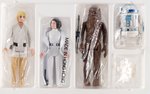 STAR WARS (1978) - EARLY BIRD MAIL-AWAY KIT (DOUBLE-TELESCOPING LUKE SKYWALKER, PRINCESS LEIA, CHEWBACCA & R2-D2) AFA 85 NM+.