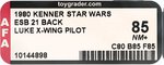 STAR WARS: THE EMPIRE STRIKES BACK (1980) - LUKE SKYWALKER (X-WING PILOT) 21 BACK AFA 85 NM+ (NONE HIGHER IN POP).