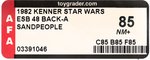 STAR WARS: THE EMPIRE STRIKES BACK (1982) - SANDPEOPLE (TUSKEN RAIDER) 48 BACK-A AFA 85 NM+ (NONE HIGHER IN POP).