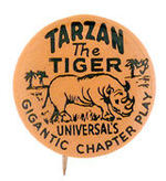 TARZAN 1929 MOVIE SERIAL BUTTON.