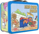 "HAIR BEAR BUNCH" UNUSED METAL LUNCHBOX WITH THERMOS.