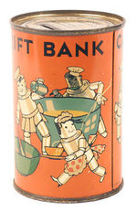 TIN LITHO CAN BANKS.