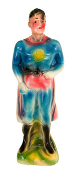 SUPERMAN PAINTED PLASTER CARNIVAL STATUE.