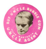 "BUY U.N.C.L.E. BUBBLEGUM" 1960s BUTTON.