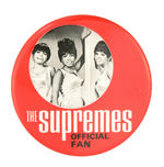 "THE SUPREMES OFFICIAL FAN" BUTTON.