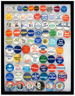 GEORGE McGOVERN EXTENSIVE BUTTON COLLECTION.