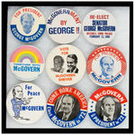 GEORGE McGOVERN EXTENSIVE BUTTON COLLECTION.