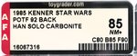 STAR WARS: THE POWER OF THE FORCE (1985) - HAN SOLO (IN CARBONITE) 92 BACK AFA 85 NM+.