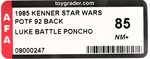 STAR WARS: THE POWER OF THE FORCE (1985) - LUKE SKYWALKER (BATTLE PONCHO) 92 BACK AFA 85 NM+.