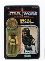 STAR WARS: THE POWER OF THE FORCE (1985) - NIKTO 92 (WAROK COIN) BACK AFA 85 Y-NM+ (AUSTRALIA, NONE HIGHER IN POP).