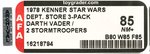 STAR WARS (1978) - DEPARTMENT STORE CATALOG 3-PACK MAILER AFA 85 NM+ (NONE HIGHER IN POP).