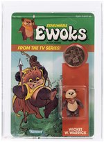 STAR WARS: EWOKS (1985) - WICKET W. WARRICK AFA 85 NM+ (CLEAR BLISTER, NONE HIGHER IN POP).