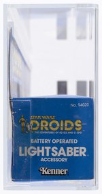 STAR WARS: DROIDS (1985) - LIGHTSABER (RED) AFA 85 NM+ (NONE HIGHER IN POP).