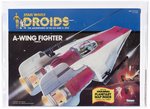 STAR WARS: DROIDS (1985) - A-WING FIGHTER VEHICLE AFA 85 NM+ (NONE HIGHER IN POP).