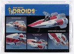 STAR WARS: DROIDS (1985) - A-WING FIGHTER VEHICLE AFA 85 NM+ (NONE HIGHER IN POP).