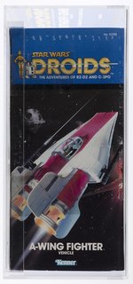 STAR WARS: DROIDS (1985) - A-WING FIGHTER VEHICLE AFA 85 NM+ (NONE HIGHER IN POP).