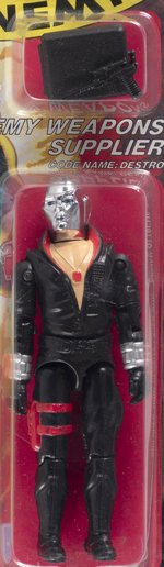 G.I. JOE (1984) - DESTRO SERIES 2/32 BACK AFA 75 EX+/NM.