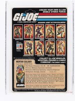 G.I. JOE (1982) - SHORT-FUZE SERIES 1/9 BACK (COBRA COMMANDER OFFER) AFA 80 NM (STRAIGHT ARM/CLOSED HANDLE MORTAR).