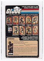 G.I. JOE (1982) - SNAKE EYES SERIES 1/9 BACK (COBRA COMMANDER OFFER) AFA 80 NM (STRAIGHT ARM).