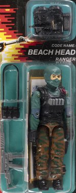 G.I. JOE (1986) - BEACH HEAD SERIES 5/34 BACK AFA 85 NM+.