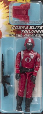 G.I. JOE (1986) - CRIMSON GUARD SERIES 4/36 BACK AFA 85 NM+.